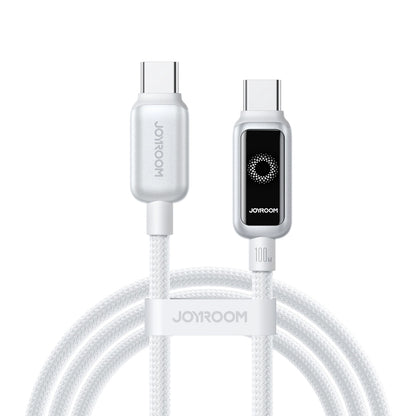 Kabel do danych i ładowania USB-C - USB-C Joyroom S-A55 StarFlight Display, 100W, 1.2m, Biały