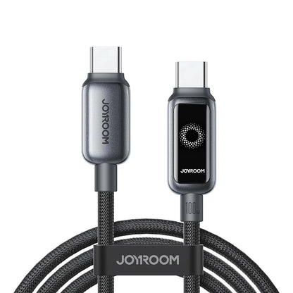 Kabel do danych i ładowania USB-C - USB-C Joyroom S-A55 StarFlight Display, 100W, 1.2m, Czarny
