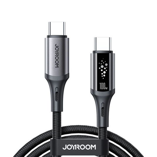Kabel do danych i ładowania USB-C - USB-C Joyroom S-A60 StarTalk, 100W, 1.2m, Czarny
