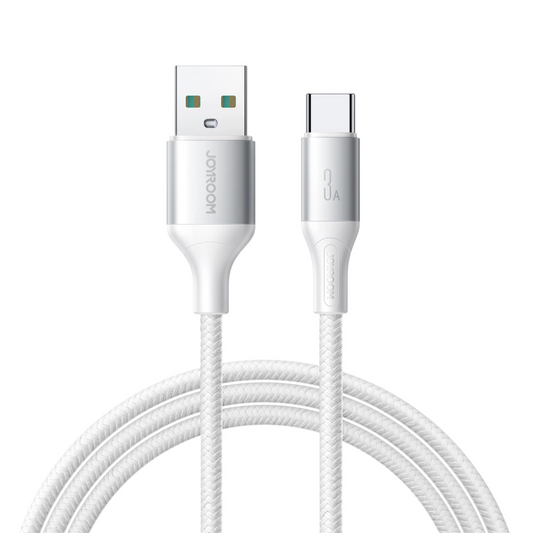 Kabel do danych i ładowania USB-A - USB-C Joyroom S-A28 Flash, 18W, 1m, Biały