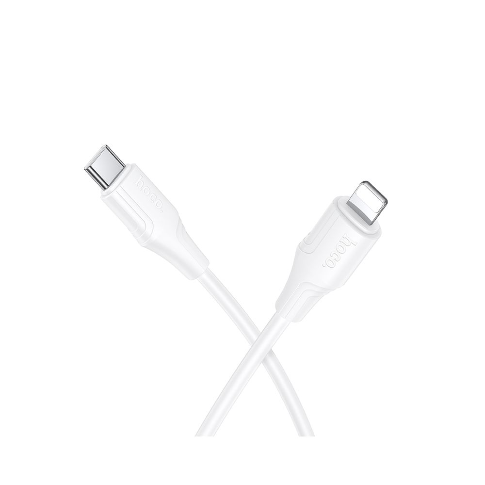 Kabel do danych i ładowania USB-C - Lightning HOCO X124, 27W, 1m, Biały