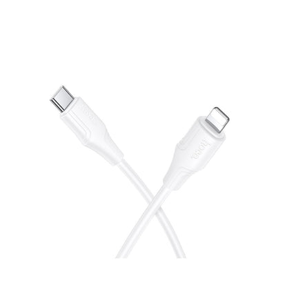 Kabel do danych i ładowania USB-C - Lightning HOCO X124, 27W, 1m, Biały