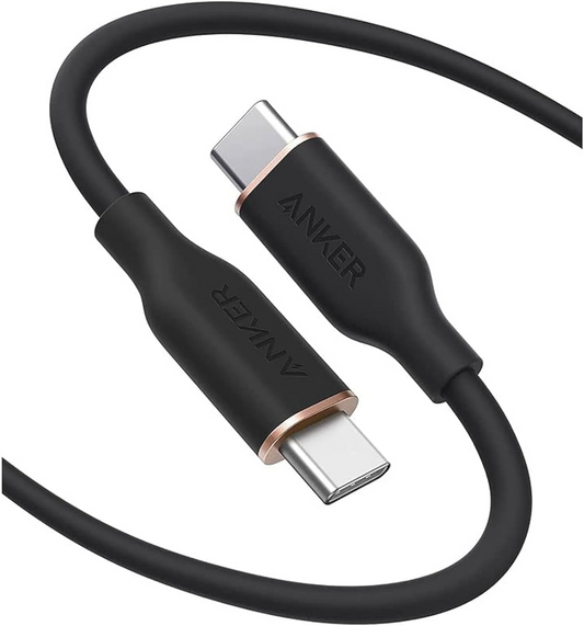 Kabel do danych i ładowania USB-C - USB-C Anker PowerLine III, 100W, 0.9m, Czarny A8552H11