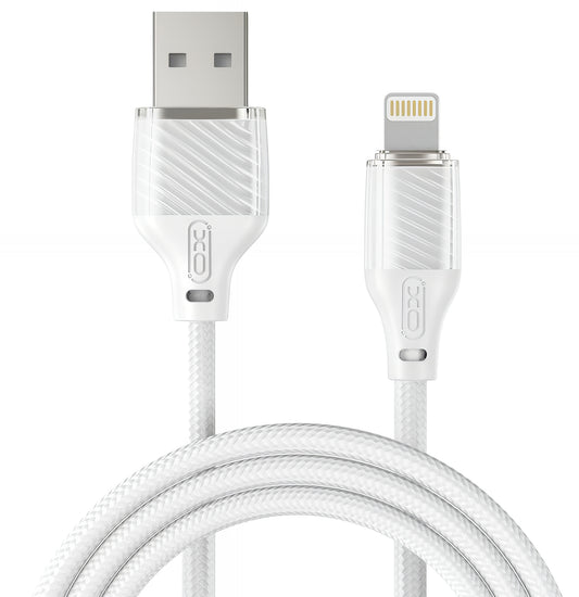 Kabel do danych i ładowania USB-A - Lightning XO Design NB291, 18W, 1m, Biały