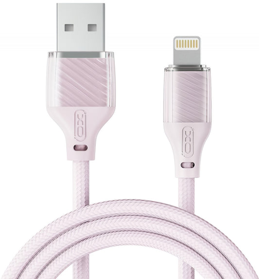 Kabel do danych i ładowania USB-A - Lightning XO Design NB291, 18W, 1m, Różowy