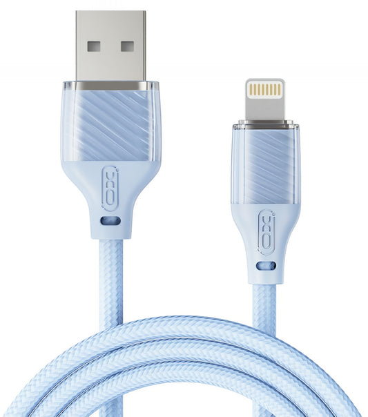 Kabel do danych i ładowania USB-A - Lightning XO Design NB291, 18W, 1m, Niebieski