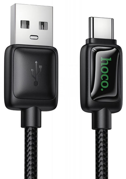 Kabel do danych i ładowania USB-A - USB-C HOCO U146, 36W, 1.2m, Czarny