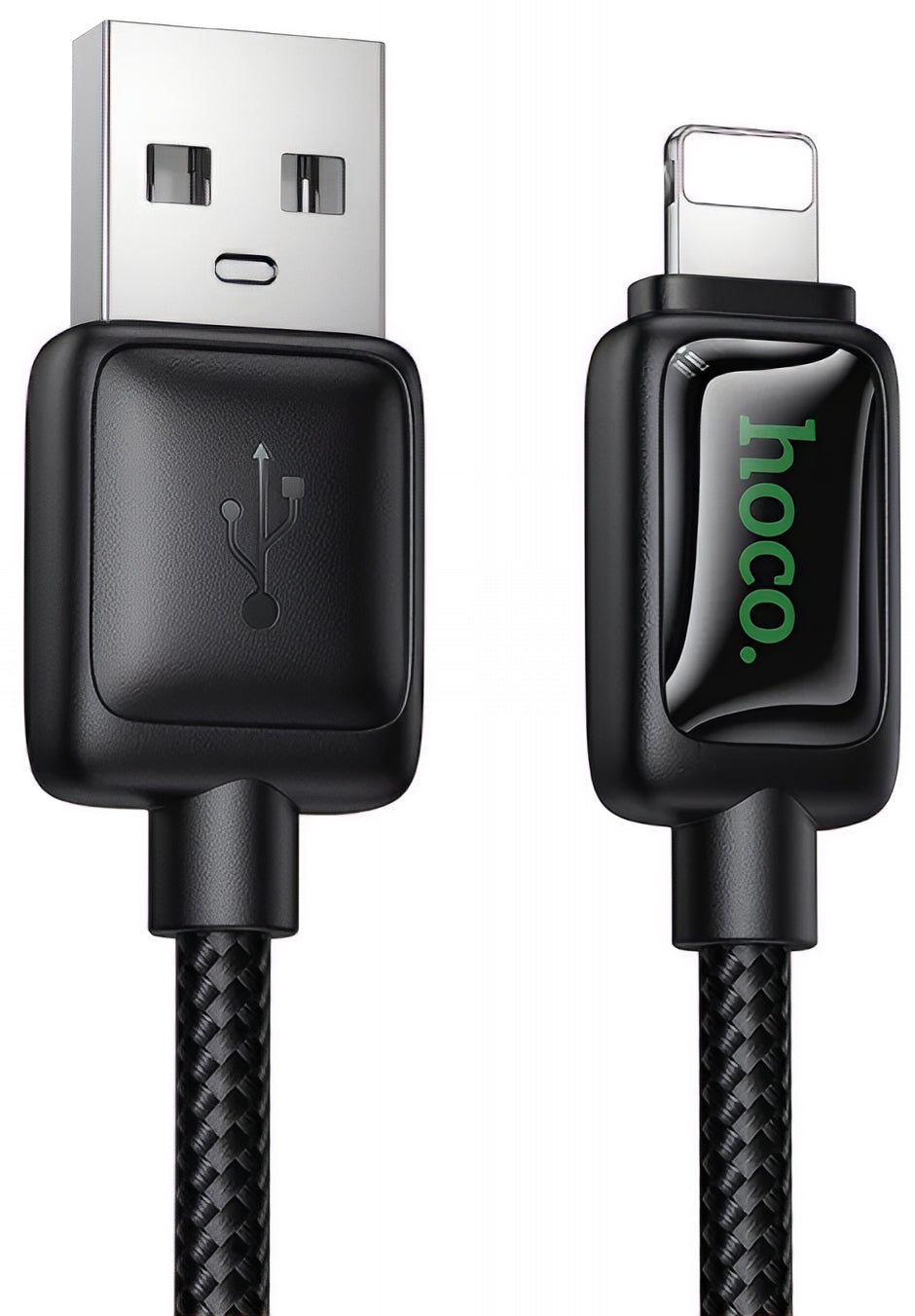 Kabel do danych i ładowania USB-A - Lightning HOCO U146, 12W, 1.2m, Czarny