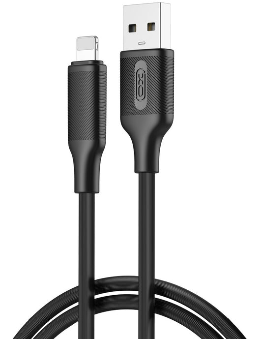 Kabel do danych i ładowania USB-A - Lightning XO Design NB265, 18W, 1m, Czarny