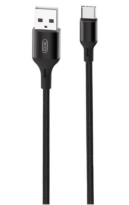 Kabel do danych i ładowania USB-A - USB-C XO Design NB143, 18W, 2m, Czarny