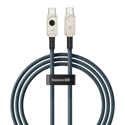 Kabel do danych i ładowania USB-C - USB-C Baseus Unbreakable, 100W, 2m, Biały P10355800221-01
