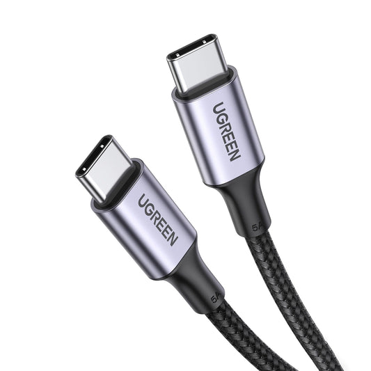 Kabel do danych i ładowania USB-C - USB-C UGREEN US316, 100W, 0,5m, Szary