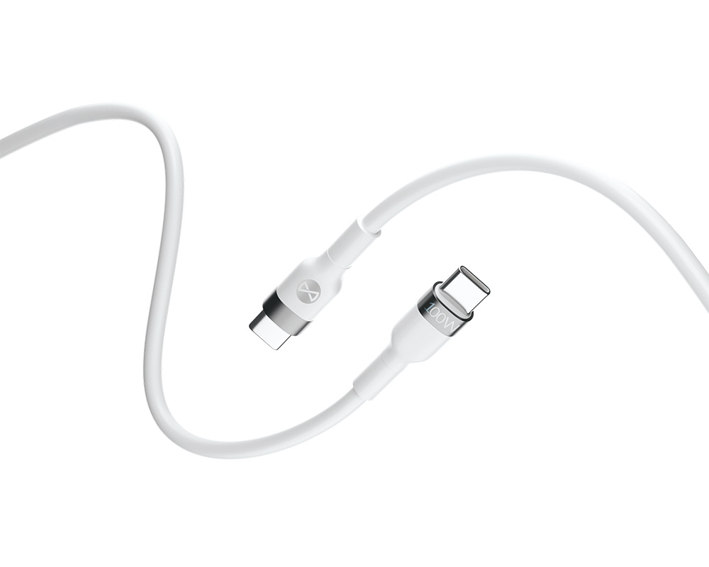 USB-C Data and Charging Cable - USB-C Forever Flexible, 100W, 2m, White