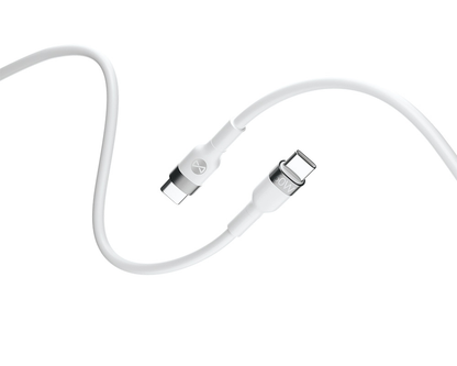 Kabel USB-C do USB-C Forever Flexible, 60W, 2m, Biały