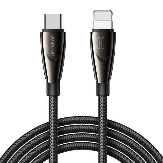 Kabel do danych i ładowania USB-C - Lightning Joyroom S-A31, 30W, 1.2m, Czarny
