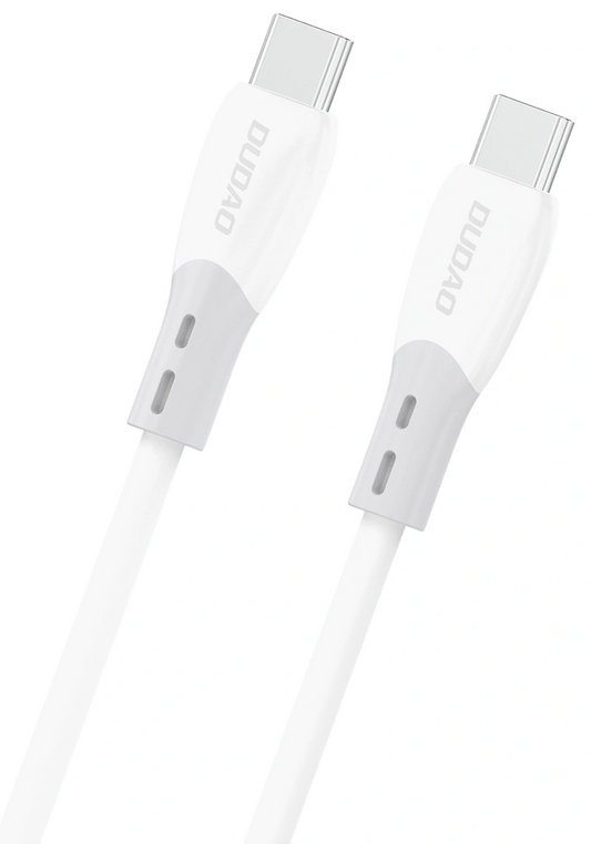 Kabel do danych i ładowania USB-C - USB-C Dudao L25SC, 60W, 2m, Biały