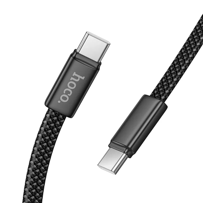 Kabel do danych i ładowania USB-C - USB-C HOCO X125, 60W, 1m, Czarny