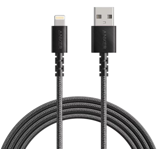 Kabel do danych i ładowania USB-A - Lightning Anker Powerline Select+, 18W, 1.8m, Czarny A8013H12
