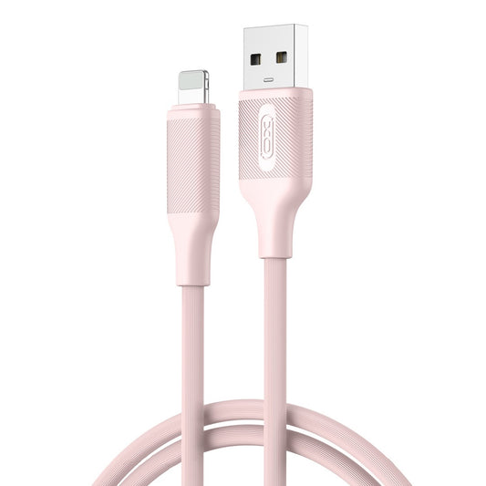 Kabel do danych i ładowania USB-A - Lightning XO Design NB265, 12W, 1m, Różowy