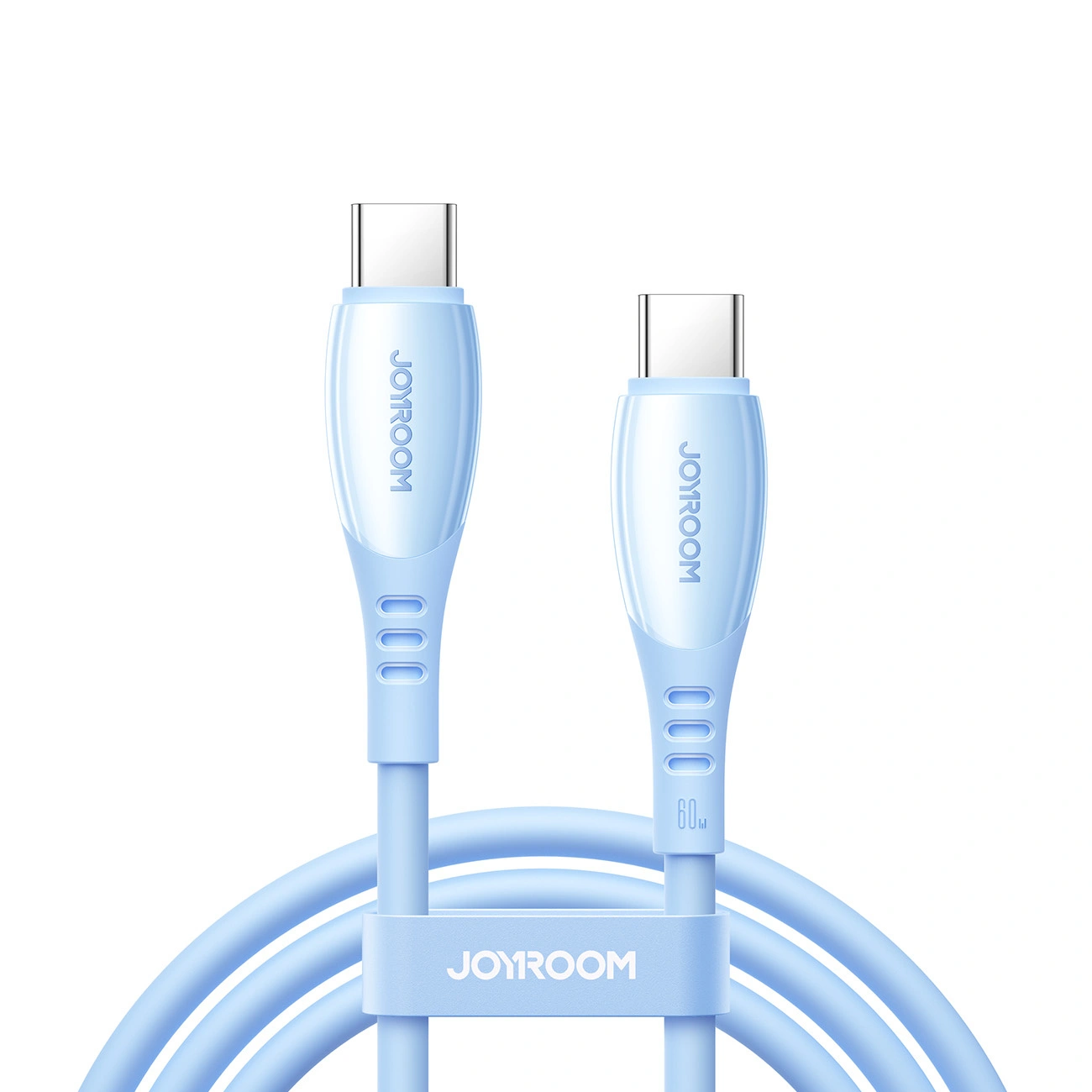 Kabel do danych i ładowania USB-C - USB-C Joyroom S-A59 Vibrant, 60W, 1.2m, Niebieski