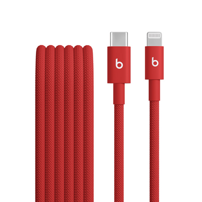 Kabel do danych i ładowania USB-C - Lightning Beats, 1,5 m, Czerwony MFEH4ZM/A