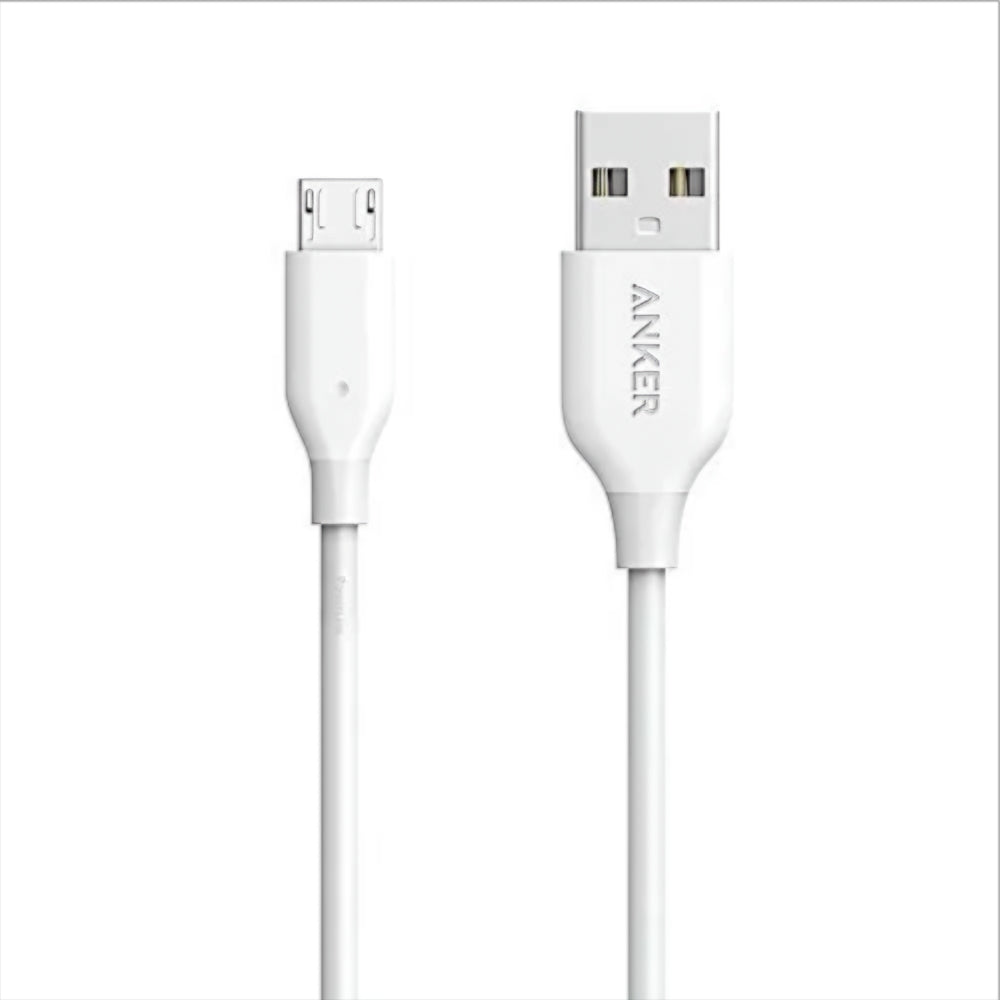 Kabel do danych i ładowania USB-A - microUSB Anker PowerLine, 18W, 1m, Biały A8132H21