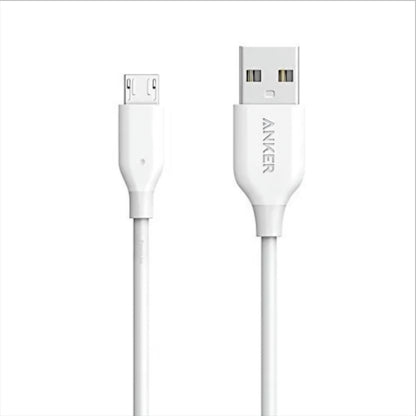 Kabel do danych i ładowania USB-A - microUSB Anker PowerLine, 18W, 1m, Biały A8132H21
