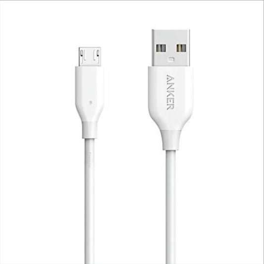 Kabel do danych i ładowania USB-A - microUSB Anker PowerLine, 18W, 1m, Biały A8132H21