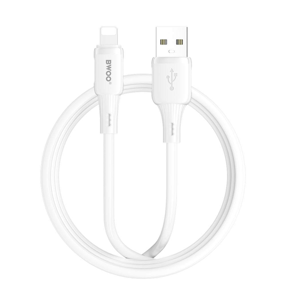 USB-A to Lightning Data and Charging Cable BWOO X329L, 15W, 1m, White