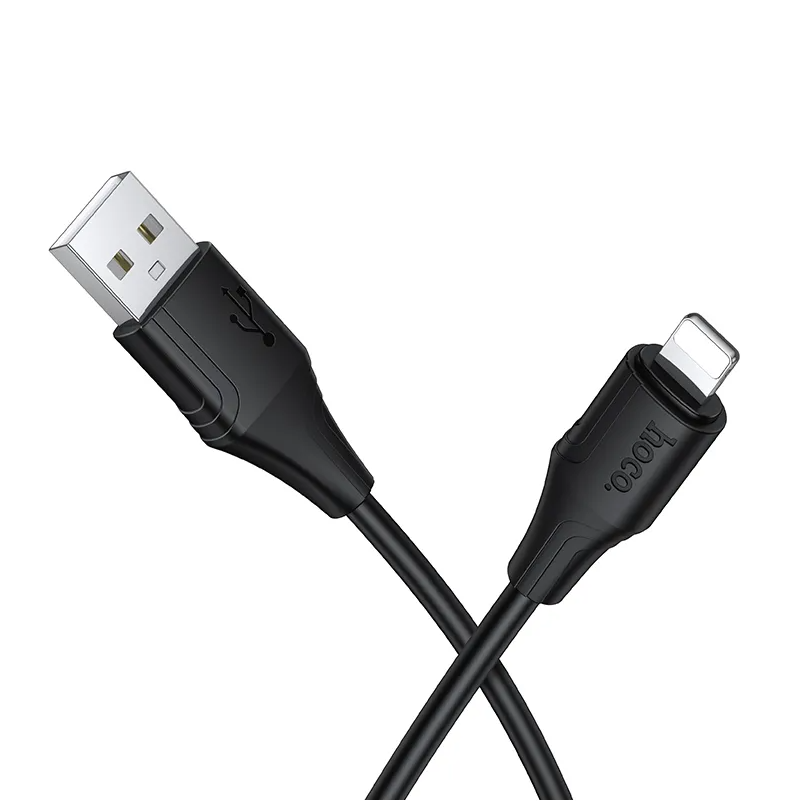 Kabel do danych i ładowania USB-A - Lightning HOCO X124, 18W, 1m, Czarny