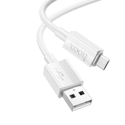 Kabel do danych i ładowania USB-A - microUSB HOCO X107, 18W, 1m, biały