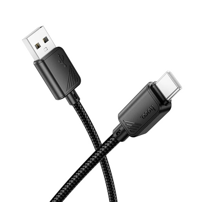 Kabel do danych i ładowania USB-A - USB-C HOCO X113, 18W, 1m, Czarny