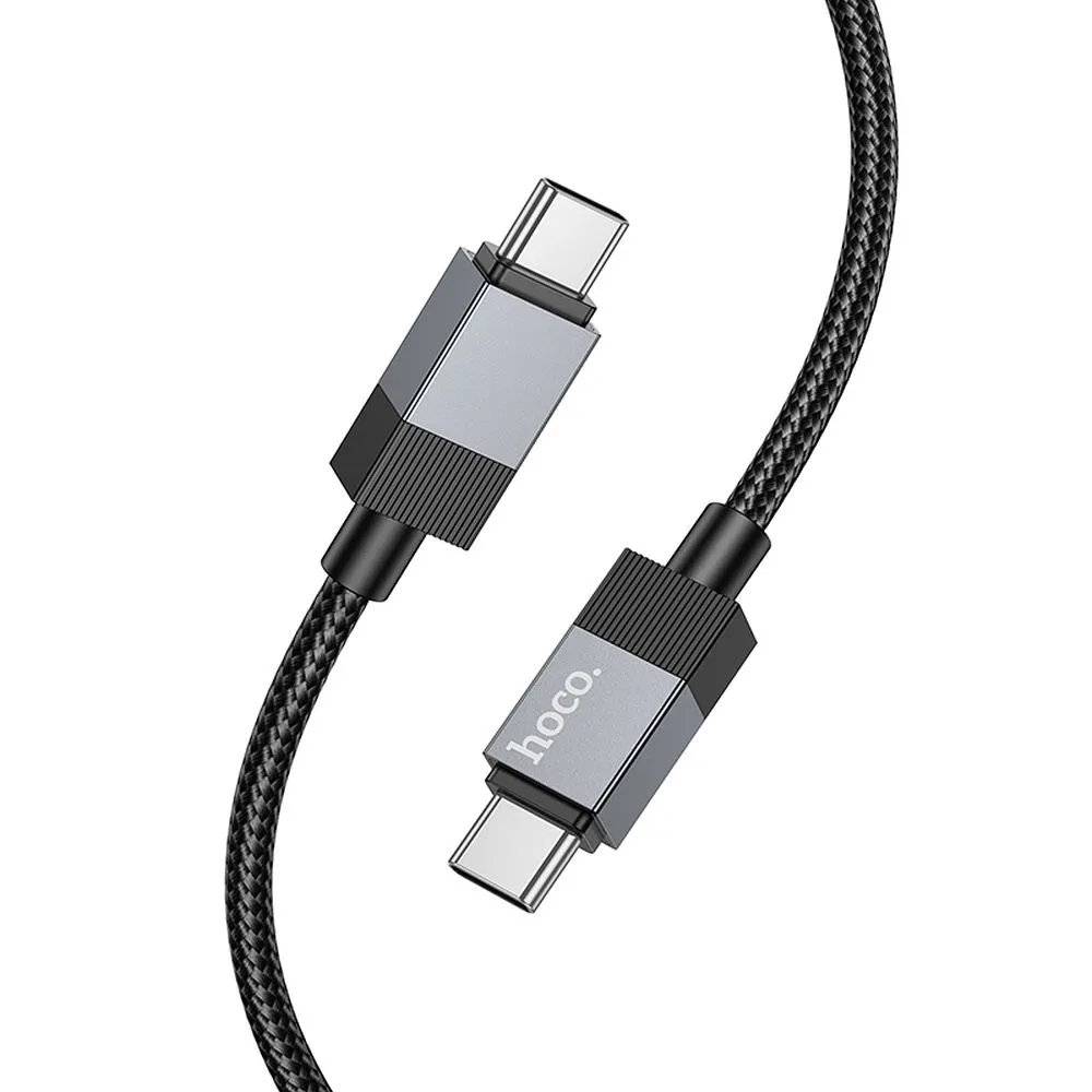 Kabel do przesyłu danych i ładowania USB-C - USB-C HOCO X110, 60W, 1m, Czarny