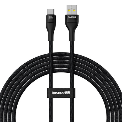 USB-A to USB-C Data and Charging Cable Baseus Flash Series II, 100W, 2m, Black P10311804111-01