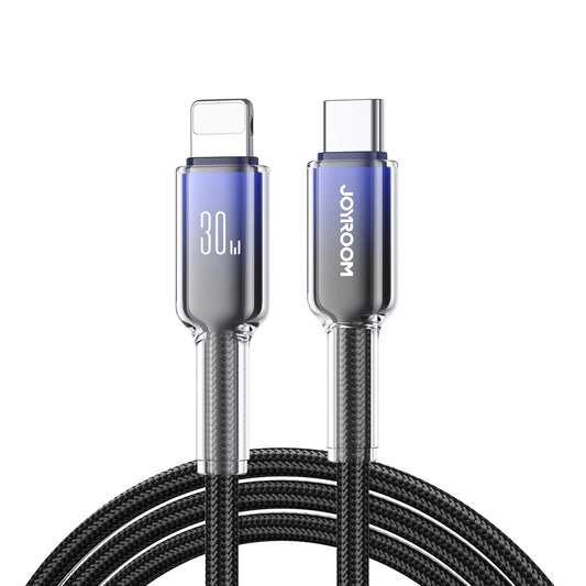 Kabel do danych i ładowania USB-C - Lightning Joyroom S-A42, 30W, 1,2m, Czarny