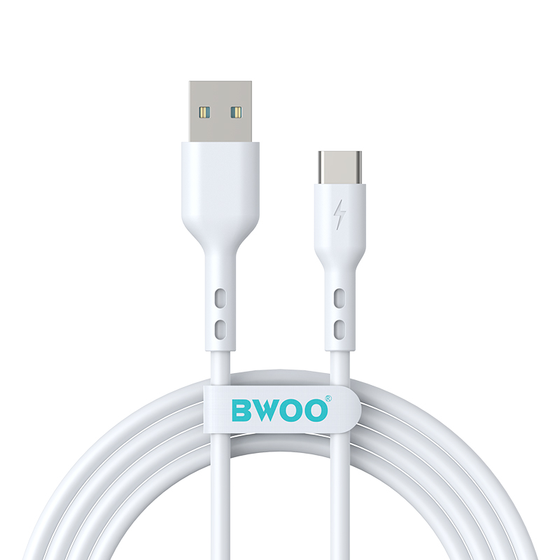 Kabel do przesyłu danych i ładowania USB-A - USB-C BWOO BO-X172C-2M, 15W, 2m, biały