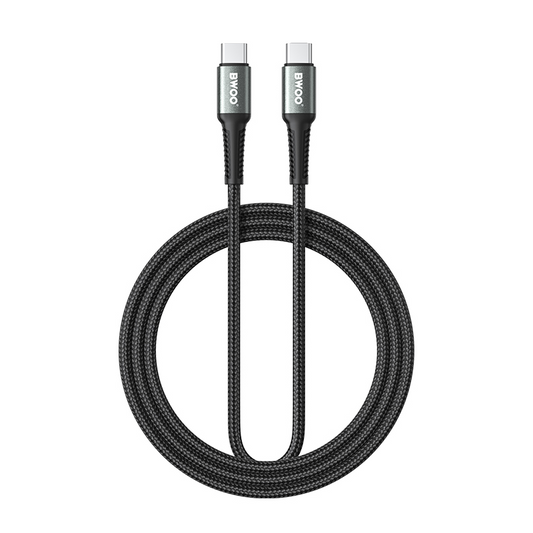 Kabel do przesyłu danych i ładowania USB-C - USB-C BWOO BO-X288C-C, 60W, 1m, Czarny
