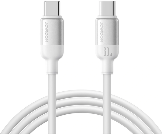 Kabel do danych i ładowania USB-C - USB-C Joyroom S-A62 Lively, 60W, 1,2m, biały