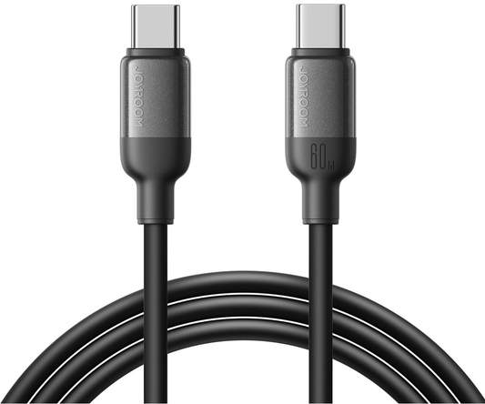 Kabel do przesyłu danych i ładowania USB-C - USB-C Joyroom S-A62 Lively, 60W, 1,2m, Czarny