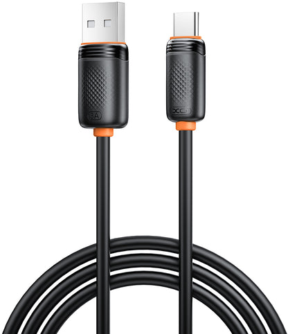 Kabel do przesyłu danych i ładowania USB-A - USB-C XO Design NB302, 18W, 1m, Czarny