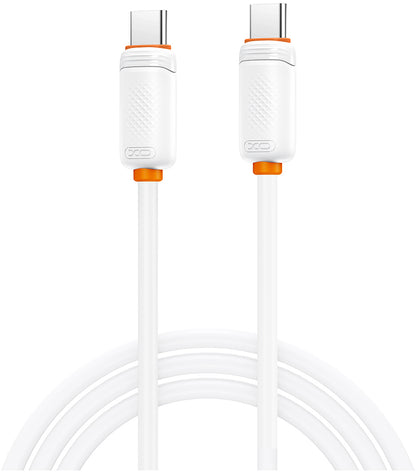 Kabel do przesyłu danych i ładowania USB-C - USB-C XO Design NB-Q302B, 60W, 1m, biały