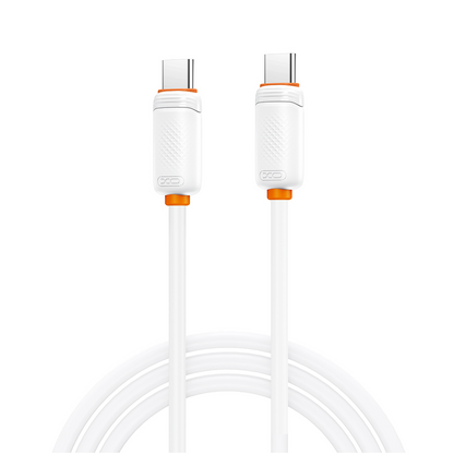 Kabel do przesyłu danych i ładowania USB-C - USB-C XO Design NB-Q298, 240W, 1m, biały