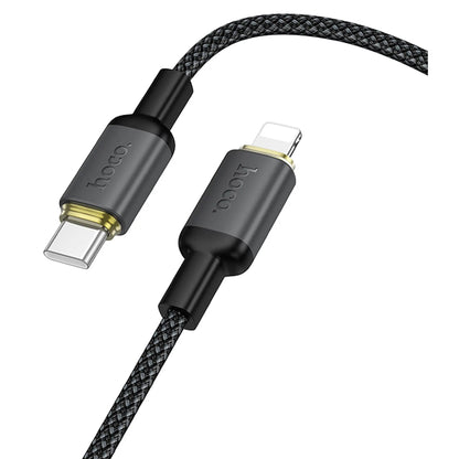 USB-A to Lightning Data and Charging Cable HOCO X128 Benefit, 12W, 1m, Black