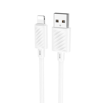 Kabel do danych i ładowania USB-A - Lightning HOCO X88, 18W, 2m, biały
