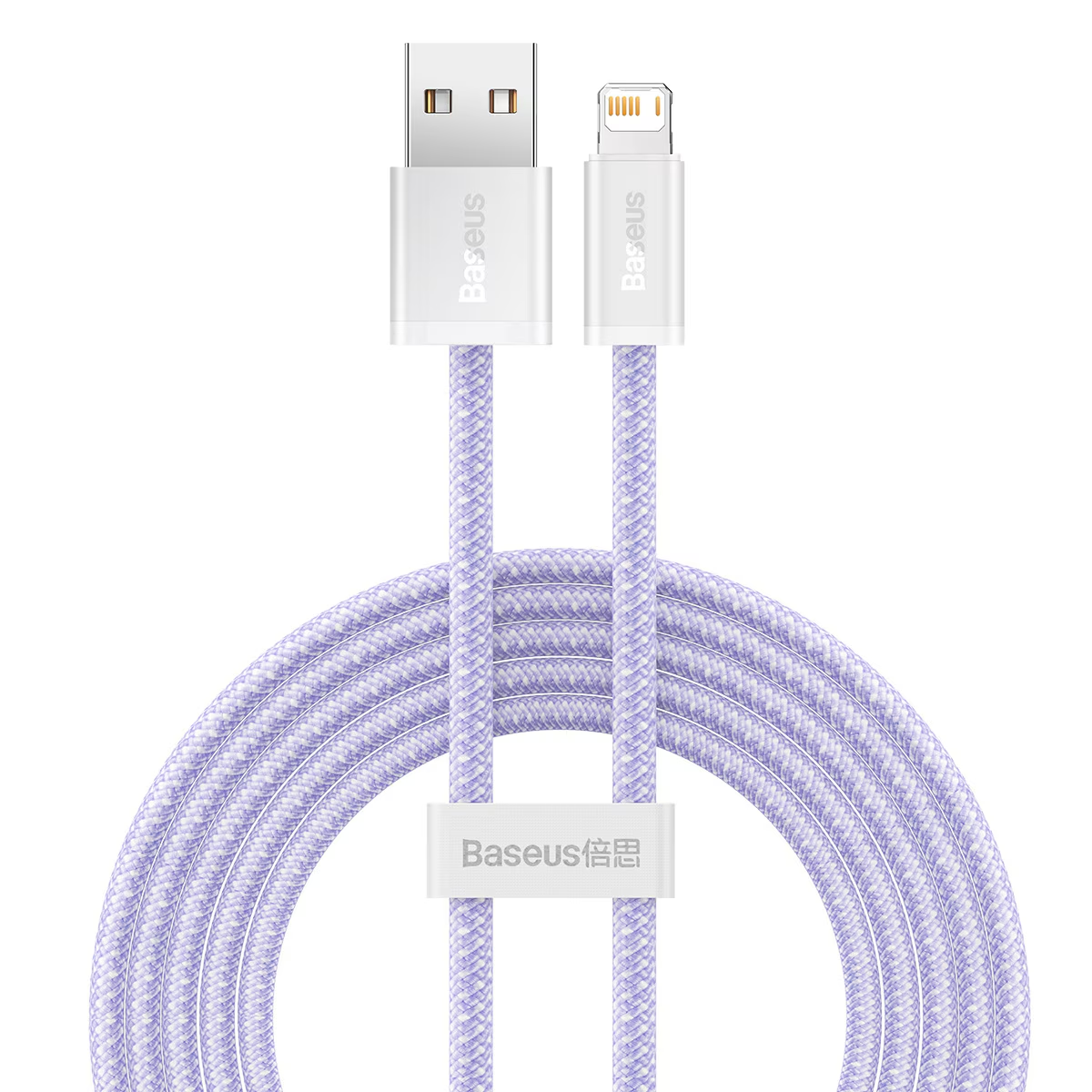 Kabel do przesyłu danych i ładowania USB-A - Lightning Baseus Dynamic Series, 18W, 2m, Fioletowy CALD000505