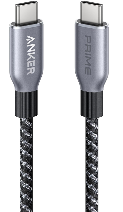 Kabel do przesyłania danych i ładowania USB-C – USB-C Anker Prime, 240 W, 0,9 m, czarny A88E2011