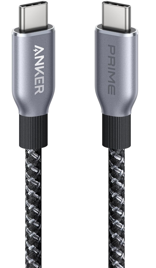 Kabel do przesyłania danych i ładowania USB-C – USB-C Anker Prime, 240 W, 0,9 m, czarny A88E2011