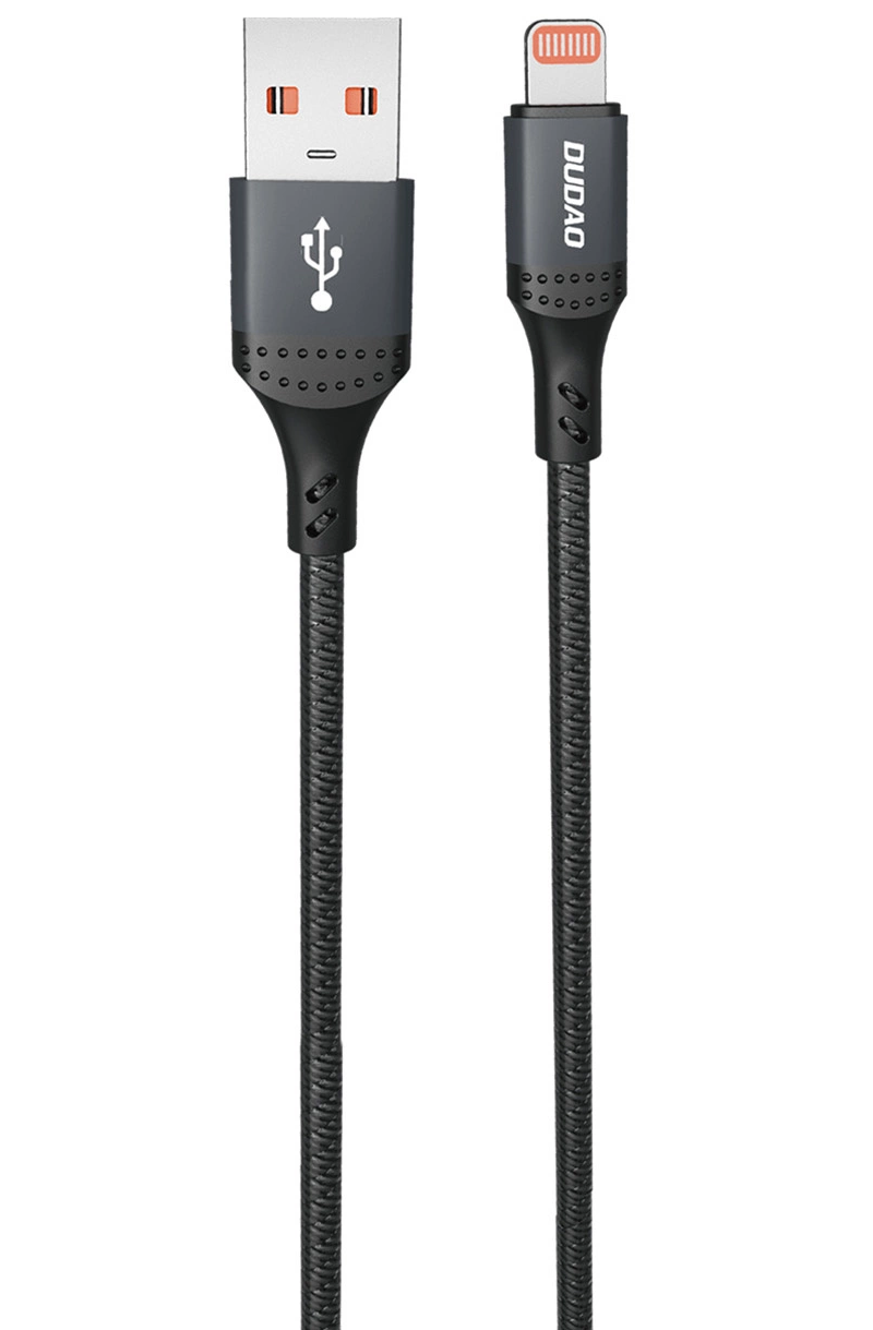 Kabel do danych i ładowania USB-A - Lightning Dudao L3SL, 30W, 1,2m, Czarny