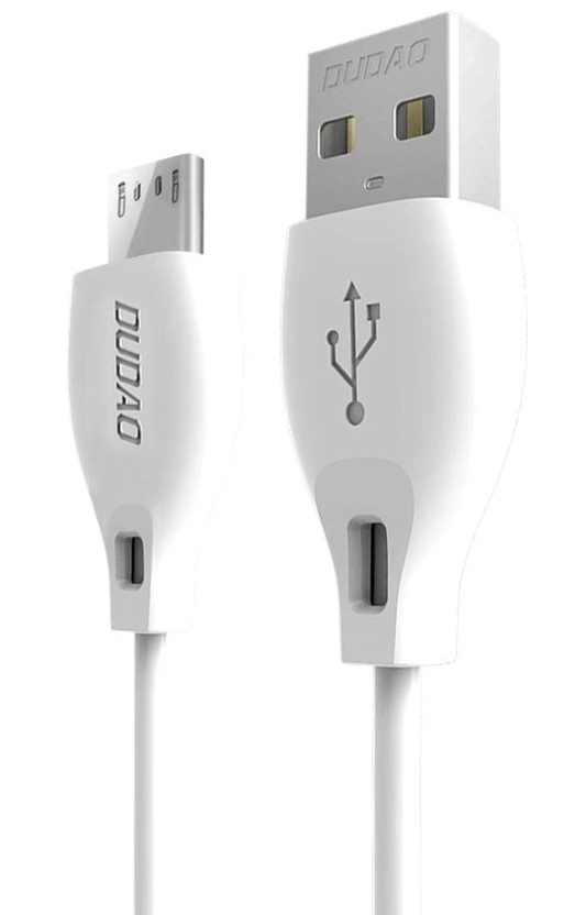 Kabel do przesyłania danych i ładowania USB-A - microUSB Dudao L4M, 18W, 1m, biały