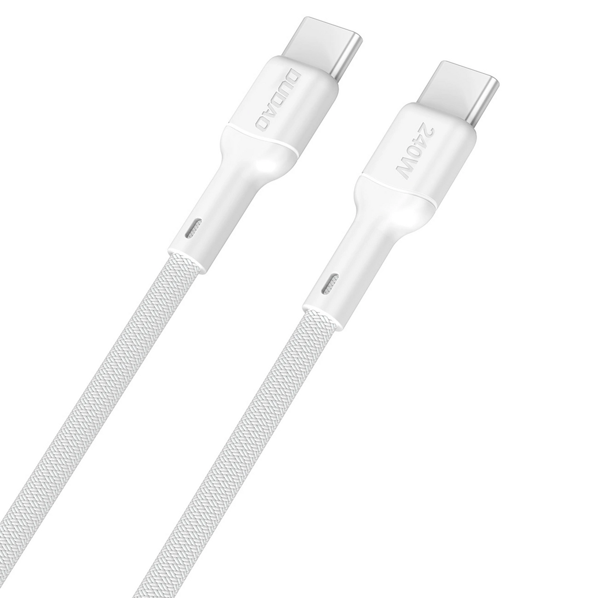 Kabel do przesyłu danych i ładowania USB-C - USB-C Dudao L9C Max, 240W, 1,2m, biały